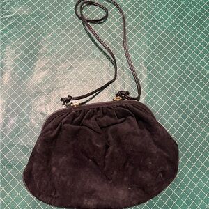 Elegant Black Suede Women's Bag